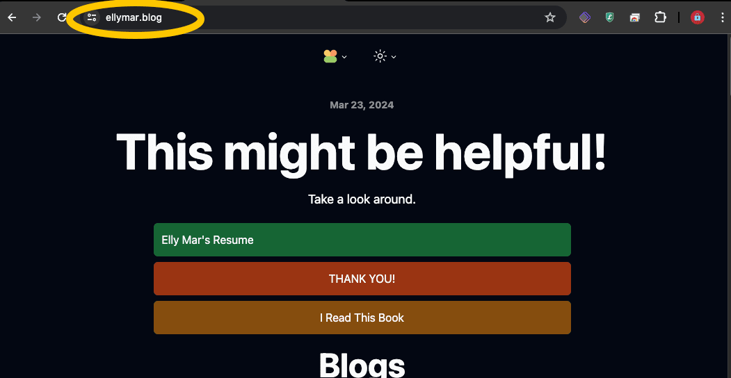 Finally, My Website is Public